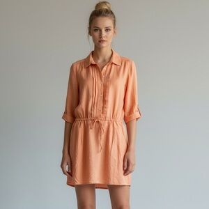 Leela striped drop waist dress